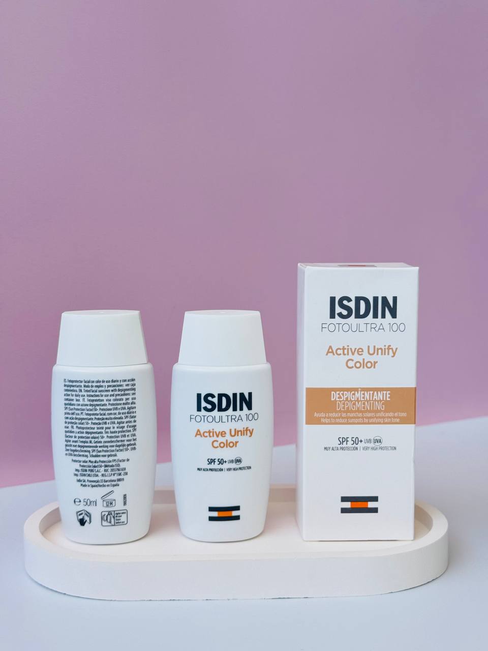 ضد آفتاب اکتیو یونیفای ایزدین Isdin ضد لک تخصصی، ۵٠ میل