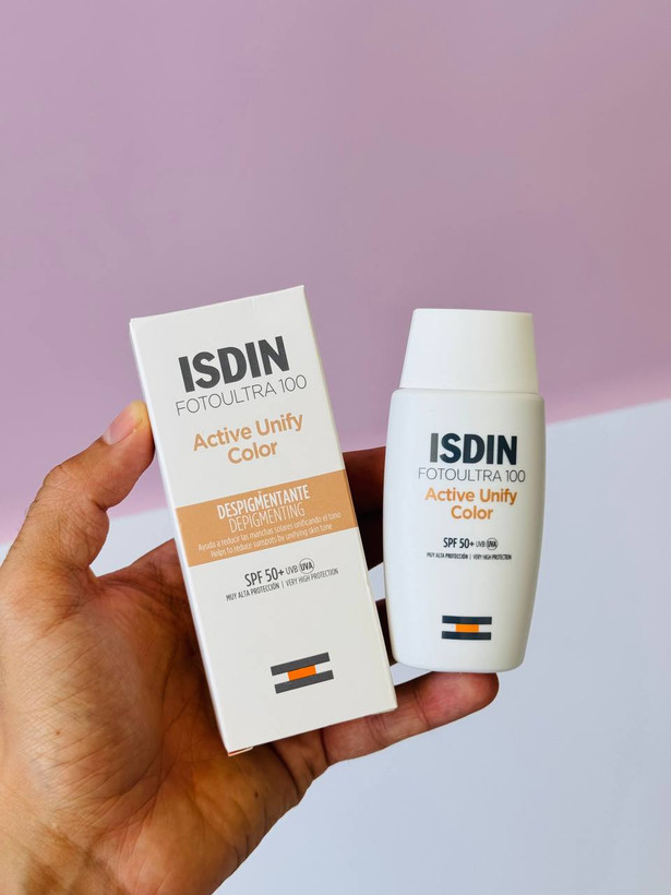 ضد آفتاب اکتیو یونیفای ایزدین Isdin ضد لک تخصصی، ۵٠ میل